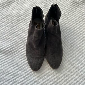 Dolce Vita dark grey perforated bootie - size 6.5